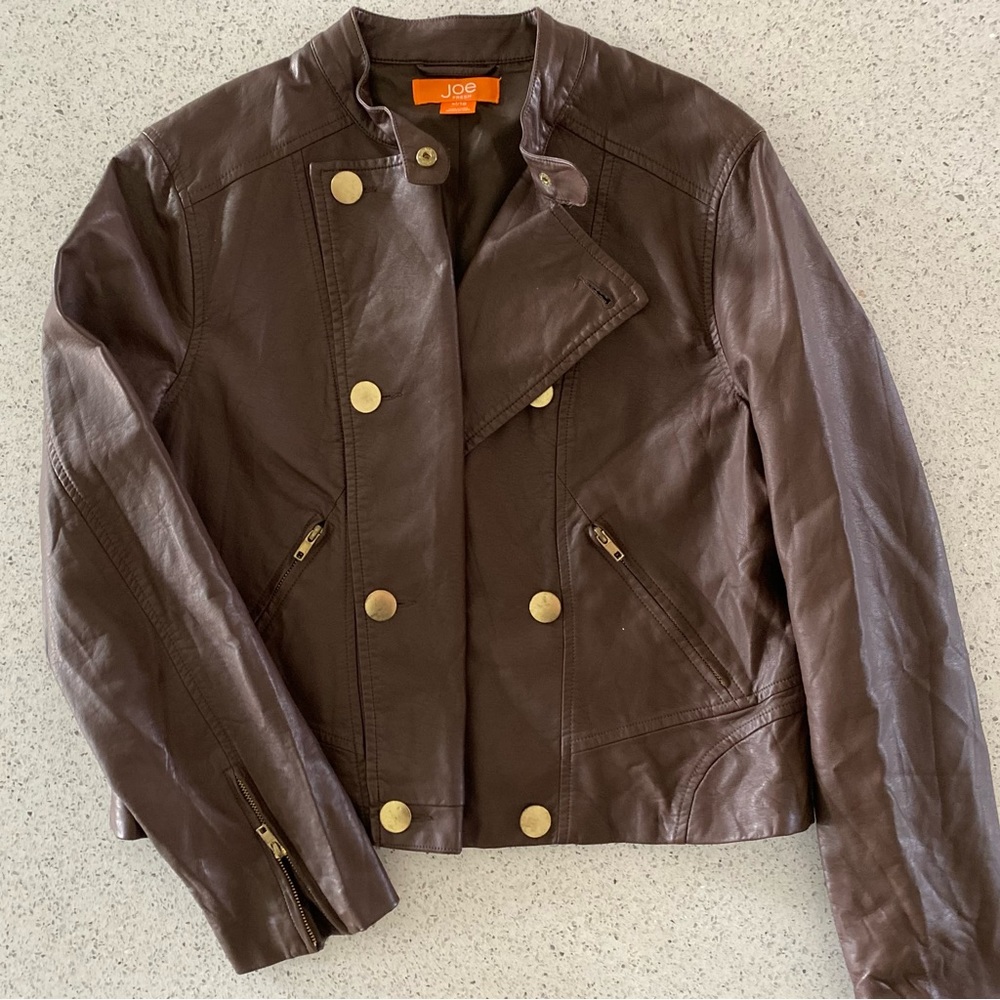 Joe Fresh Unique Faux Leather Jacket
